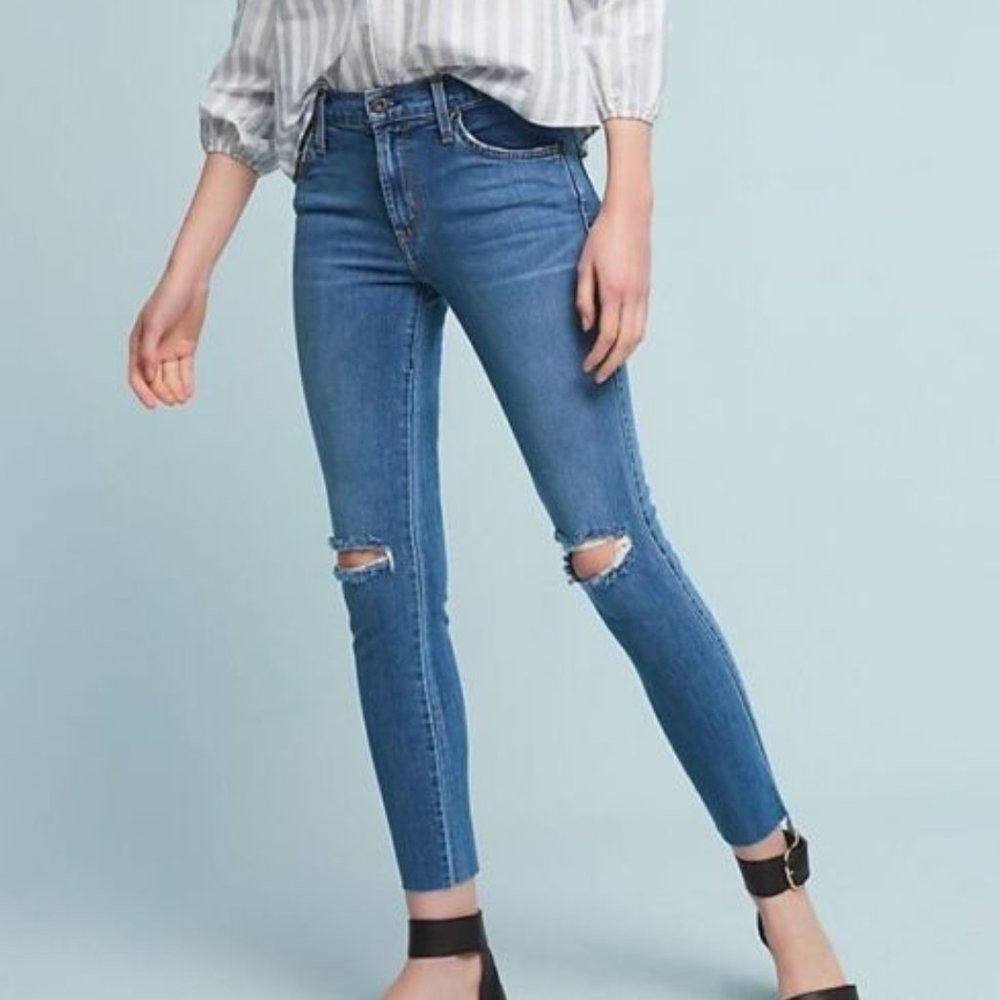 Anthropologie James Jeans Twiggy Mid-Rise Skinny Ankle Petite Jeans - Size 30P